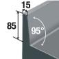 Preview: DT178/P9A (25) Umluft Kühltisch mit Aufkantung, 3 Türen GN 1/1, 1775x700xh880/900