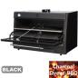 Preview: CBQ-120/BK (25) Holzkohleofen-BBQ GN 2/1 + GN1/1 (150 Kg/h)