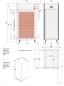 Preview: CF1B/F86 (25) Euronorm Bäckerei Kühlschrank Gärschrank 850L, 1 Tür, 20x EN 600x400