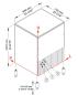 Preview: ICE130A-R2 (23) Eiswürfelbereiter gefüllte Eiswürfel 125Kg/24Std mit Reservebehälter  65 kg
