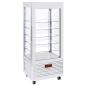 Preview: INN/VN-W5-R2 (25) Panorama Vitrine 4 Seiten T° positiv, 5 Regale aus Glas, belüftet, 480 Lit., WEIß