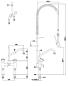 Preview: STYL 20922003 2S.3050.14.K13 (25) Geschirrwaschbrause mit Zweiloch-Mischbatterie und Schwenkhahn