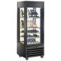Preview: MAX/507-VB2 (25) Exalta Panorama Vitrine für Wein 440 l, 1 Ebene + 4 Regale, Umluft - SCHWARZ