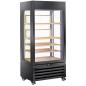 Preview: MAX/609-VB2 (25) Exalta Panorama Vitrine für Wein 600 l, 1 Ebene + 4 Regale, Umluft - SCHWARZ