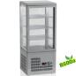 Preview: MIC-48G/R6 (25) Tischkühlvitrine Aufsatzvitrine, 4-seitig verglast, 4 Ebenen "silber"