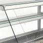 Preview: VZ30/B5-VR2 (25) Venice Verkaufstheke Umluft, Glasscheibe 90°, mit Reservefach - SCHWARZ