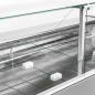 Preview: VZ15/B5-VR2 (25) Venice Verkaufstheke Umluft, Glasscheibe 90°, mit Reservefach - SCHWARZ