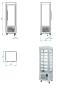 Preview: SNE/GN-A5-R2 (25) Panorama vitrine , 5 rostablage, 360 LT, Edelstahl