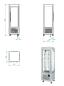 Preview: SNE/RN-A5-R2 (25) Panorama Vitrine, 5 rotierende Glasablagen, 360 LT, Edelstahl