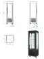 Preview: SNE/RN-B7-R2 (25) Panorama Vitrine, 5 rotierende Glasablagen, 360 LT, Edelstahl