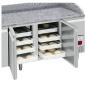 Preview: TP23/P9_SY160G/PP9 (25) Pizzakühltisch inkl.Kühl-Aufsatzvitrine, 6x GN 1/3