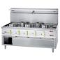Preview: CHINA/5L (25) Gas Wok Herd 5 Brenner mit Überflutungsystem