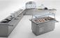 Preview: BA8 (25) EAB8 Bain-Marie Element auf Unterbau geschlossen 2 GN 1/1
