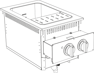 10416406 (26) K Elektro Nudelkocher 28 Liter Drop In 700 Breite 400mm