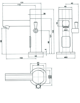 STYL 1S.2470.00.00/B 20911015 (23) Sensormischbatterie mit Batteriebetrieb