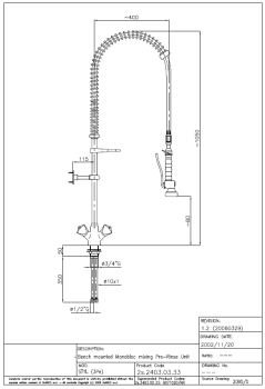 20921003 20921023 2S.2403.19N.S3 781045 (23) Geschirrbrause mit Einlochmischbatterie