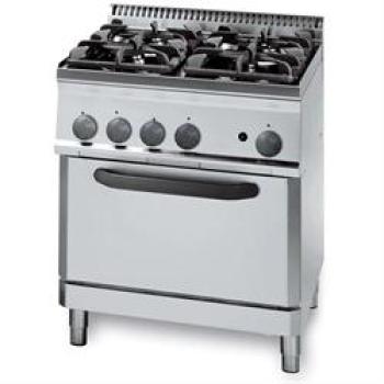 PF70GG7 10321001 (25) K Gasherd, 4 Brenner, Gas-Backofen, 70x70x85