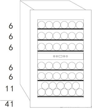 VINO 142 529142 (25) K Einbau Weinkühlschrank, 126 Liter