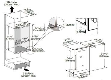 VINO 142 529142 (24) K Einbau Weinkühlschrank, 126 Liter