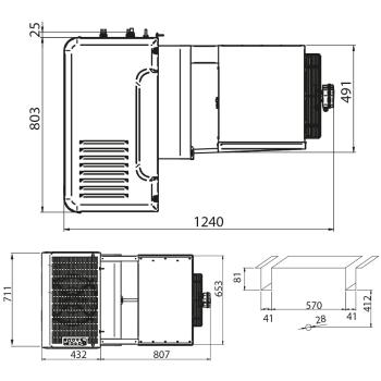 AP200T-3D-R2 AP200T-3D (25) Monoblock KÜHL-HUCKEPACK-AGGREGAT bis 45,6 m3