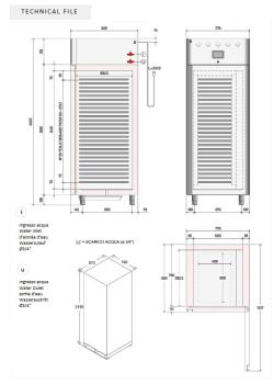 CF1B/F64 (25) Euronorm Bäckerei Kühlschrank Gärschrank 700L, 1 Tür, 20x EN 600x400