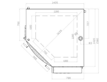 CGD/1-DG (25) Pizzaofen, Eck-Model, 1 Kammer, 8 Pizzen Ø 350 mm
