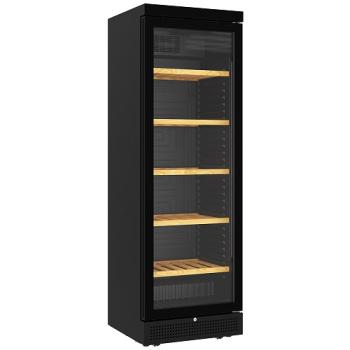 CVS38-BV (25) Weinkühlschrank Umluft, 382 Liter - 5 Ebenen - ohne Rahmen - SCHWARZ