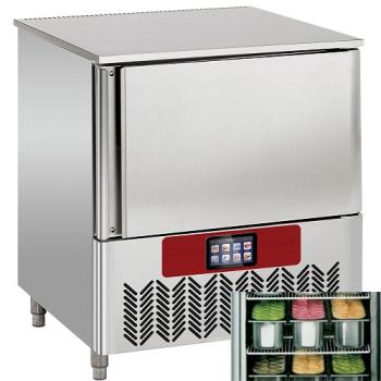 DBT51/TS_ST51/6X5 (25) ICE Cream Schnellabkühler Schockfroster, TOUCH SCREEN 5x GN 1/1 (oder) 600x400 (20-12 Kg)