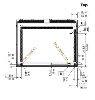 E22/GPLP3-HP (23) Elektro-Vapor-Grill HP 1200mm - TOP