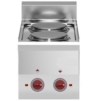 E60/2P3T-N (25) Elektroherd 2 Kochplatten -Top-