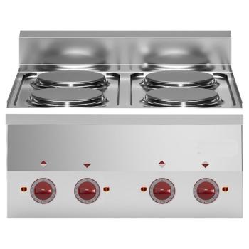 E60/4P6T-N (25) Elektroherd 4 Kochplatten -Top-