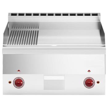E60/PMCD6T-N (25) Elektro Grillplatte 2/3 glatt und 1/3 gerillt "verchromt" -Top-