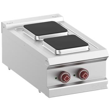 E7/2PQ4T-N (25) Elektroherd 2 Quadrat Platten