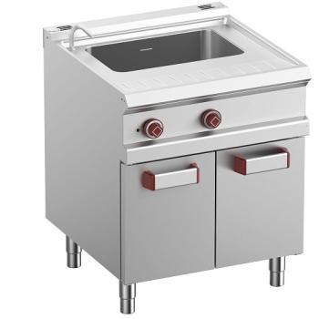 E7/CPA7-N (25) Elektro Nudelkocher, 1 Becken, 40 Lt. (s/Körbe) auf Unterbau