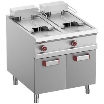 E9/F36A8-N (25) Elektro-Fritteuse 2 Becken 18 Lit., auf Unterschrank