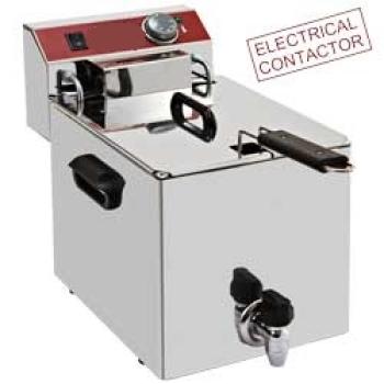 EF101-TN (23) Elektro Tisch-Fritteuse 10 Liter + Ablasshahn