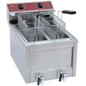 FSM-2V5ET/S (25) Elektro Fritteuse 2 x 8 Lit. - TOP