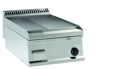 10312009 10312002 (25) K E-Grillplatte hartverchromt, gerillt, 3,9kW