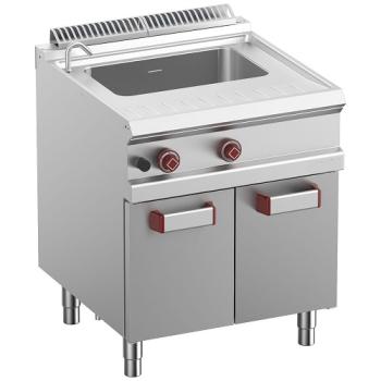 G7/CPA7-N (25) Gas-Nudelkocher, 1 Becken, 40 Lt. (s/Körbe) auf Unterbau
