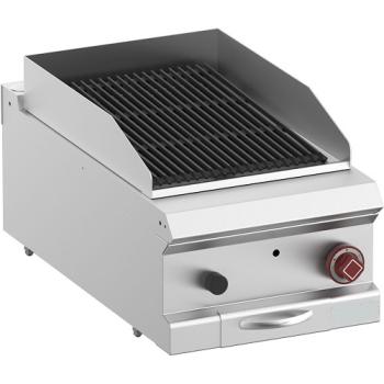 G7/GPL4T-ZN (25) Gas Lavasteingrill, Modul 1/2, Rost aus Eisen "doppelseitig" -Top-