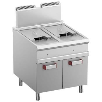 G9/F36A8-N (25) Gasfritteuse 2 Becken 18 Lit. (2x 18 kW), auf Unterschrank