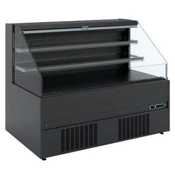 GBN13-L5 (25) Bologna Wandkühlregal, Selbstbedienung, offen - SCHWARZ, 852mm