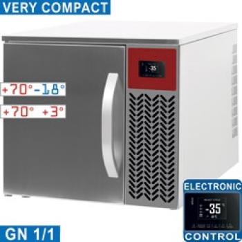 GTP-3/N1 (25) Schnellabkühler Schockfroster, 3x GN1/1 , 8-5 kg, +70°C +3°C, 560x700x514