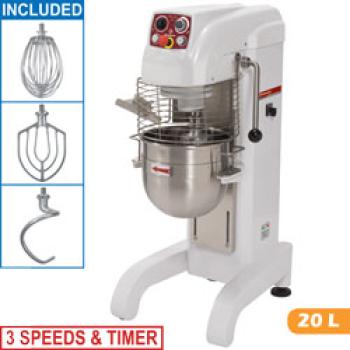 HBM-20T/S3 (25) Planeten Rührmaschine Planetenmixer, hoher Fuß, 20 Liter, 3 Geschwindigkeiten