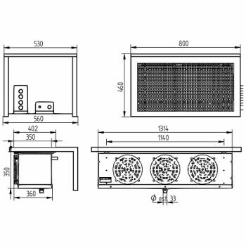 HN300T-5U (25) Bi-Block Tiefkühl-Split-Aggregat