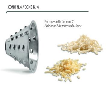 HRP-7M (25) Mozzarella-Schneider, 150kg/h inklusive 13 cm Schneidetrichter mit 7mm Lochung