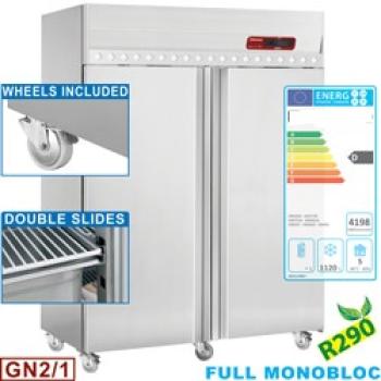 IE140/R2 (24) Umluftgefrierschrank 1400 Liter, 2 Türen GN 2/1, Auf Rädern