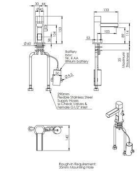 STYL 1S.2470.00.00/B 20911015 780890 (23) Sensorarmatur mit Batteriebetrieb