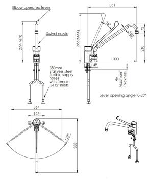 STYL 20911029 1S.2990.59.92 780897 (25) Einhebel-Mischbatterie mit Schwenkhahn