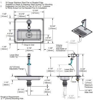 T&S 20930014 5GF-8P-WS (25) Wasserspender Glasfüller mit Ablaufwanne